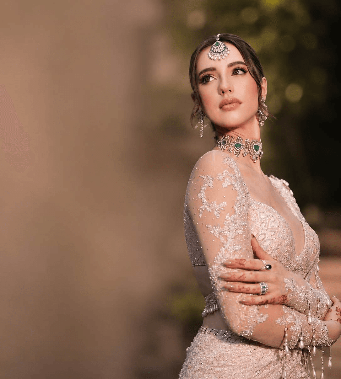 The Elegant Engagement Glam Look
