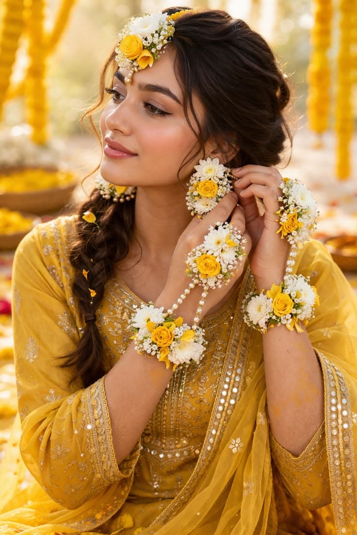 Haldi Bride Makeup Look