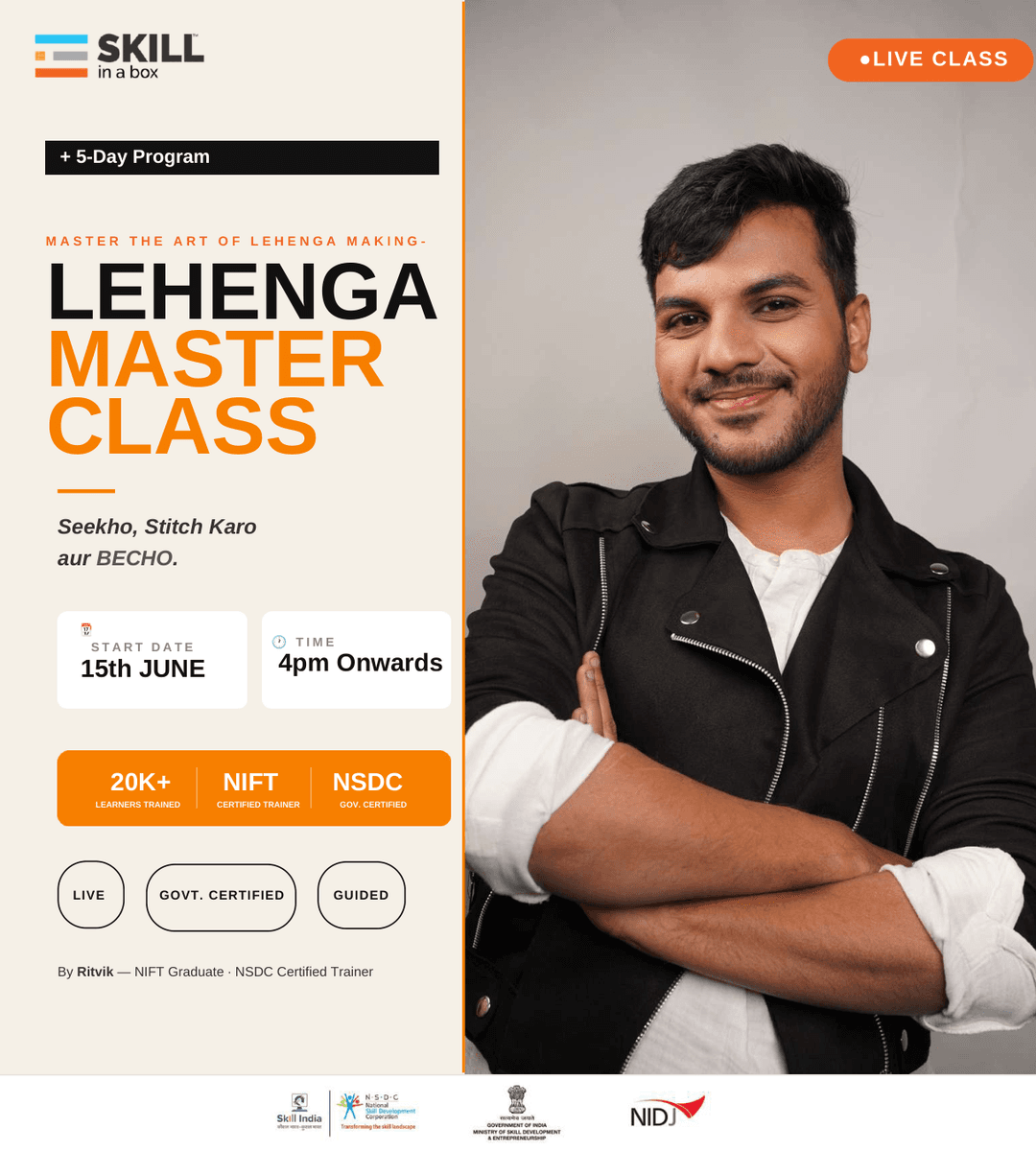 5-Day Advance Lehenga Masterclass