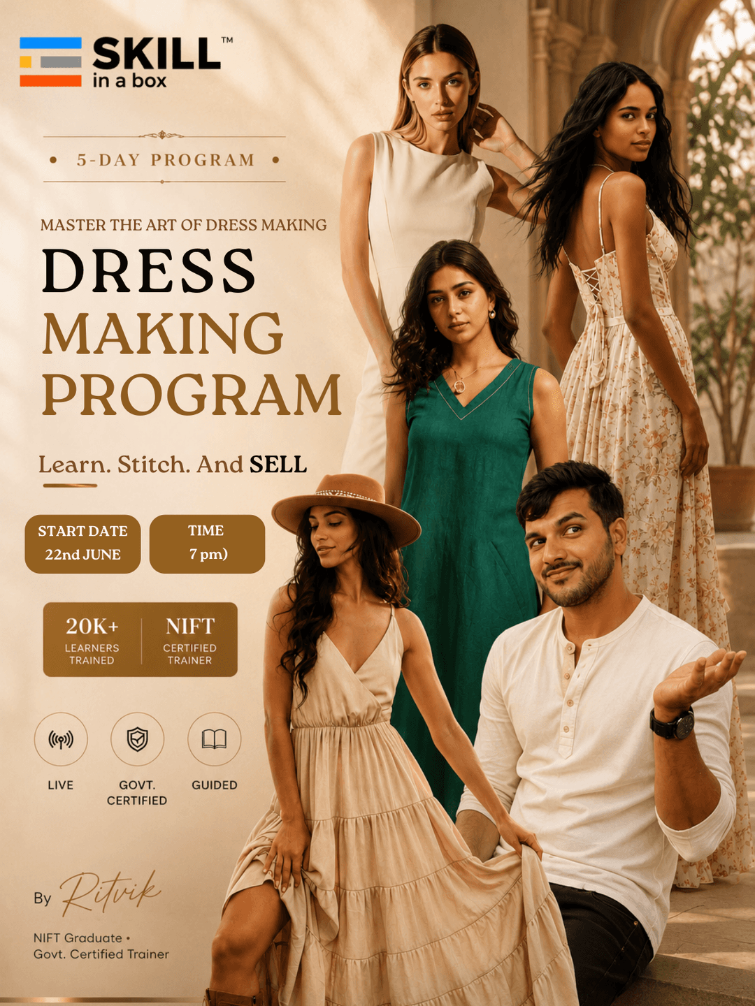 5-Days Western Dress Making Masterclass