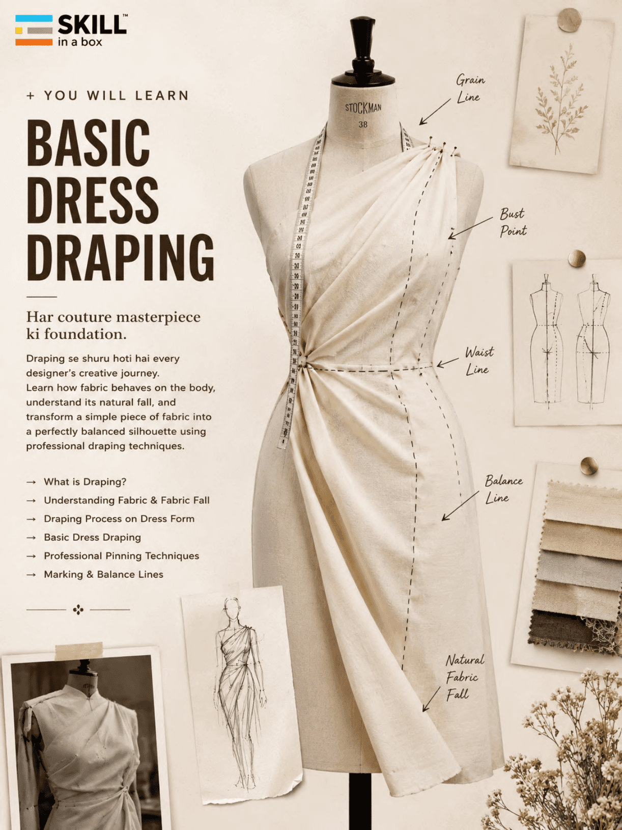 Draping Mastry Program brochure page 2
