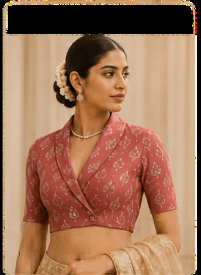 Shawl Collar Blouse